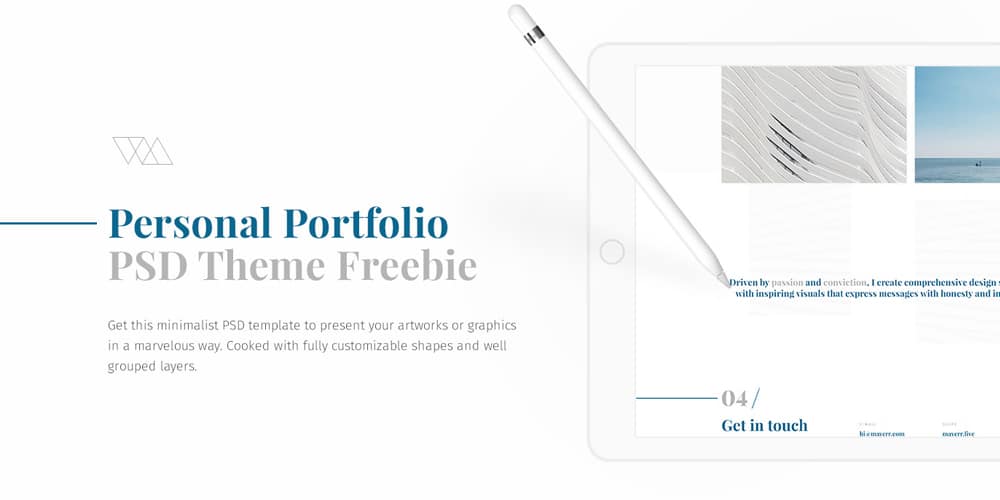 Free Personal Portfolio Theme PSD