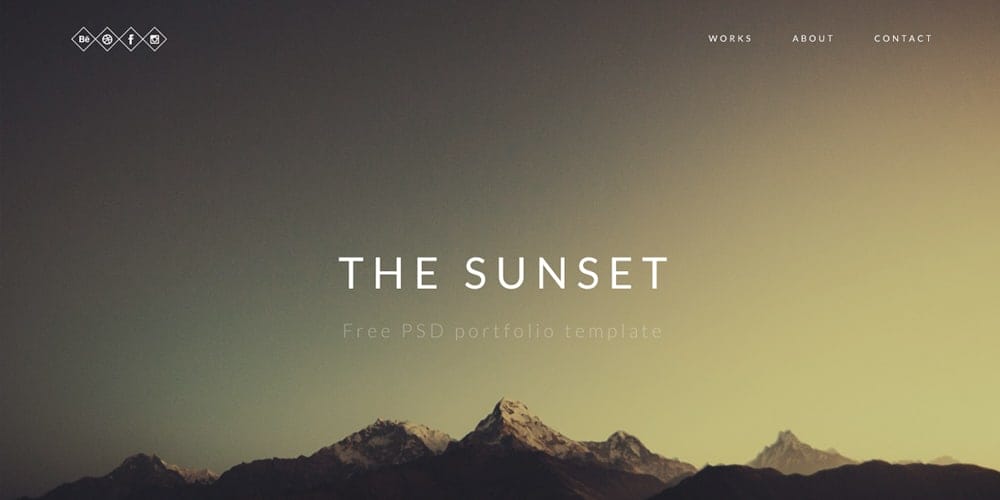 Free Portfolio Website Templates (PSD & HTML) 67 Free Portfolio Template PSD