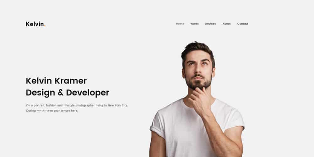 Free Portfolio Website Templates (PSD & HTML) 16 Freelancer Web Design Template