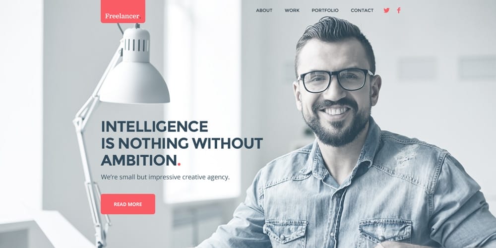 Free Portfolio Website Templates (PSD , HTML) 70 Freelancer