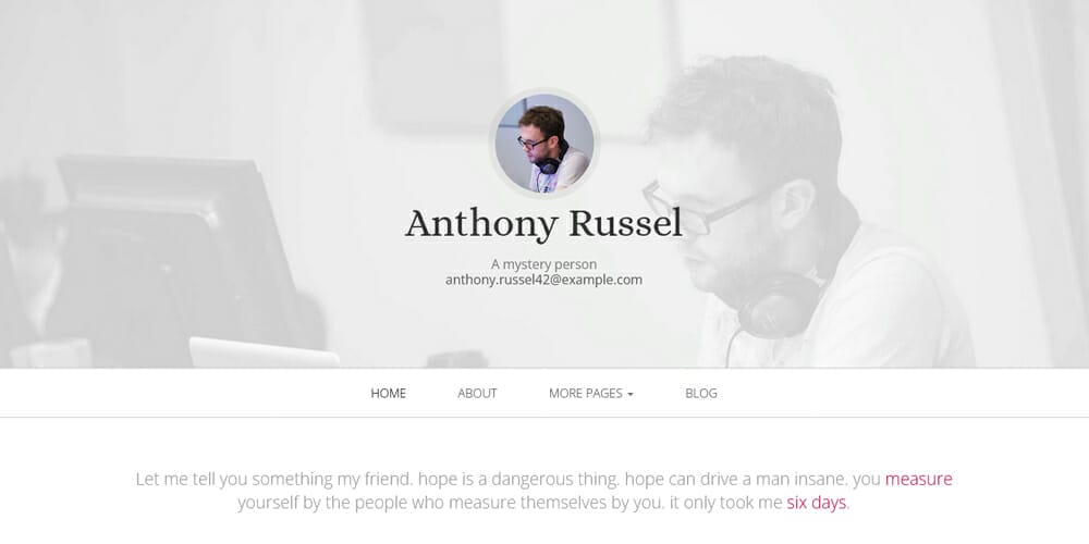 Free Portfolio Website Templates (PSD , HTML) 160 Initio