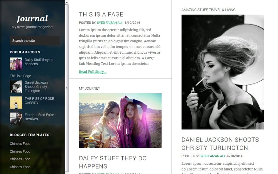 40+ Latest Free Grid Style Blogger Templates 2021 32 Journey Responsive Blogger Template