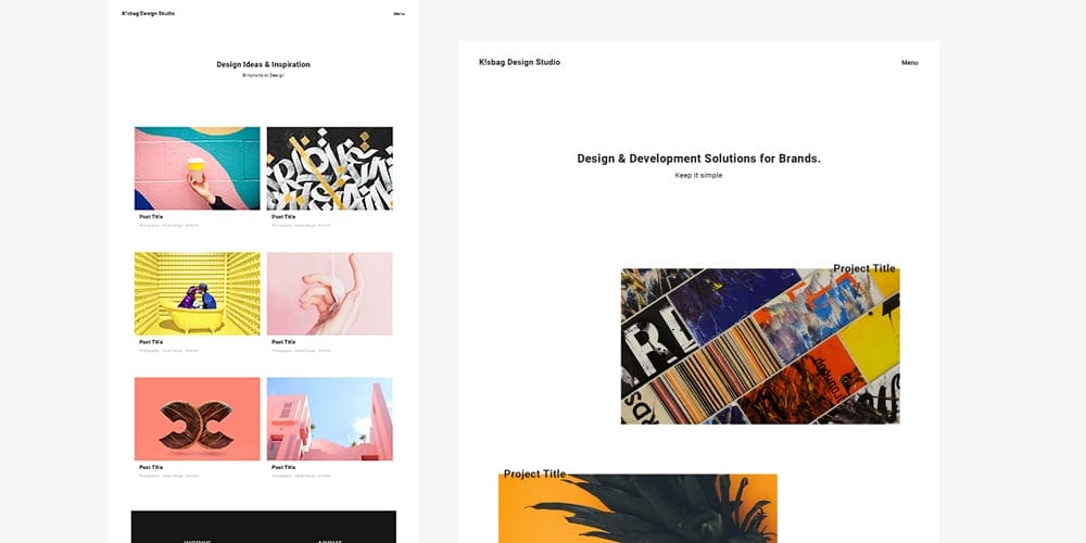 Ksbag Minimal Portfolio Template