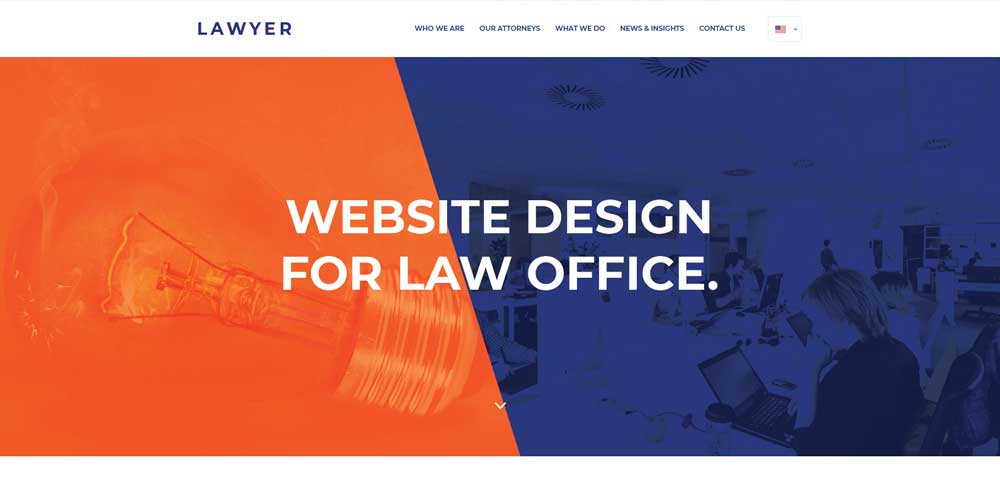 Free Corporate and Business Web Templates PSD 9 Lawyer
