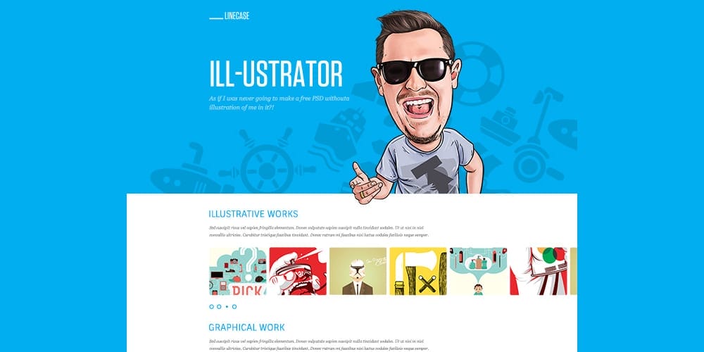 Free Portfolio Website Templates (PSD & HTML) 103 LineCase
