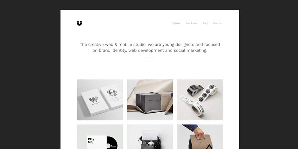 Free Portfolio Website Templates (PSD , HTML) 120 Magnet Portfolio Template