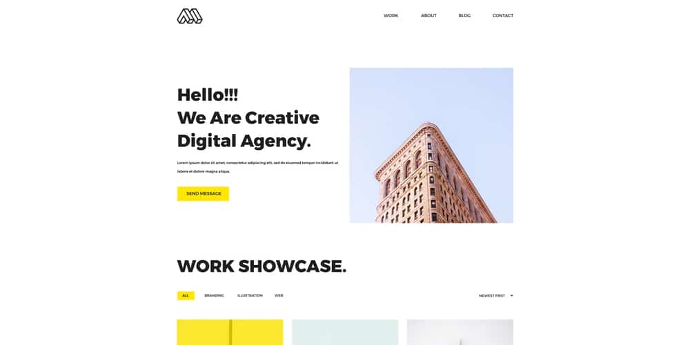 Free Portfolio Website Templates (PSD , HTML) 110 Mint Portfolio React Template