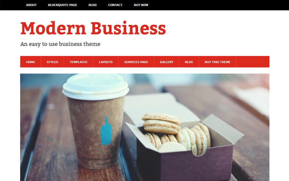 Modern Business WordPress Theme