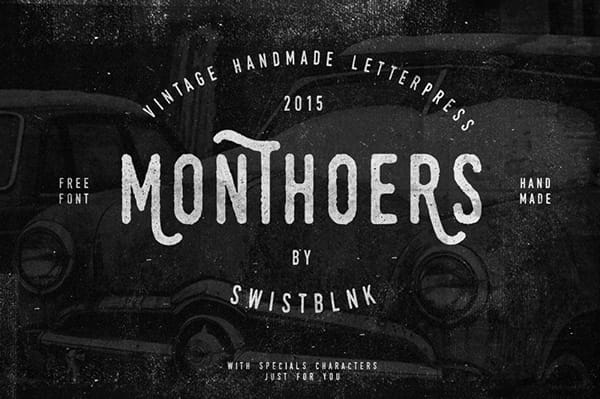 Monthoers Free Font