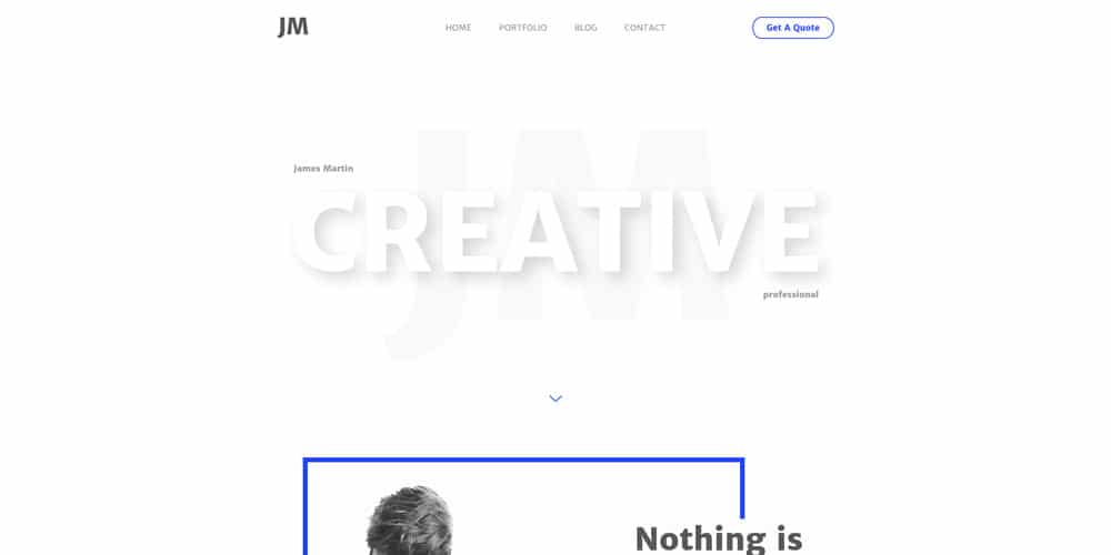 Free Portfolio Website Templates (PSD , HTML) 116 Personal HTML Template