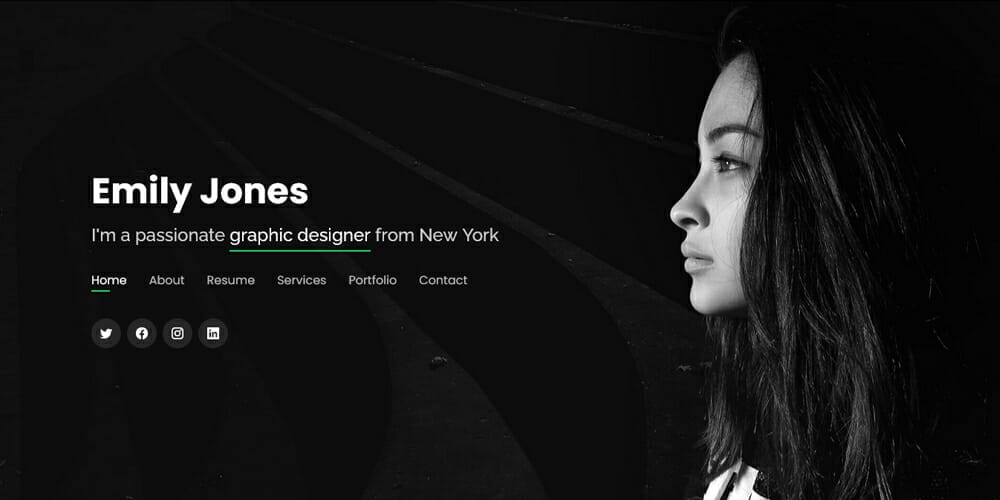 Free Portfolio Website Templates (PSD , HTML) 104 Personal