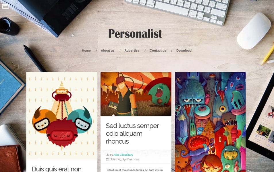 40+ Latest Free Grid Style Blogger Templates 2021 29 Personalist Responsive Blogger Template