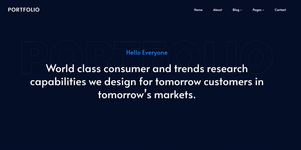 Free Portfolio Website Templates (PSD , HTML) 132 Portfolio 2