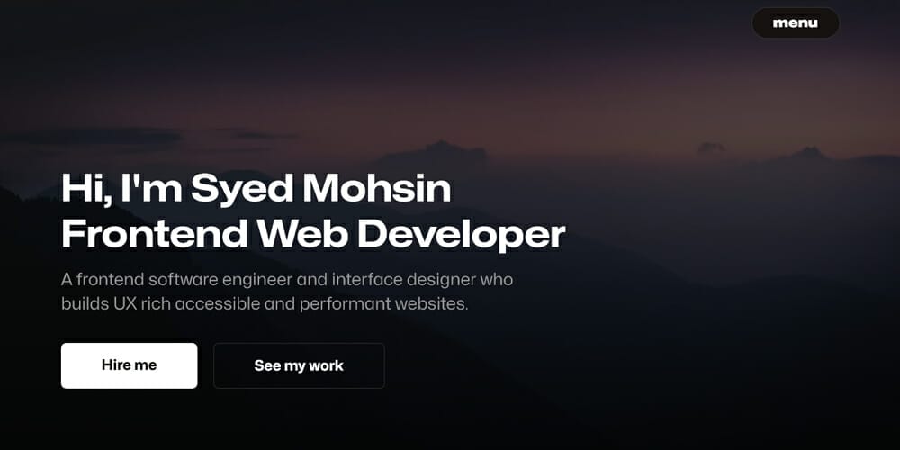 Free Portfolio Website Templates (PSD , HTML) 161 Portfolio Template for Developers