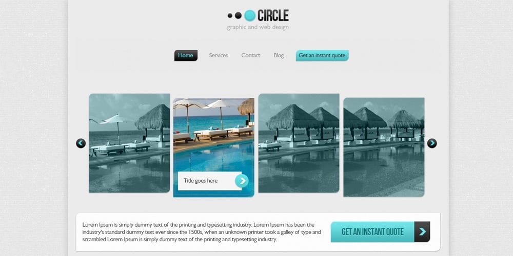 Free Portfolio Website Templates (PSD , HTML) 97 Portfolio Template