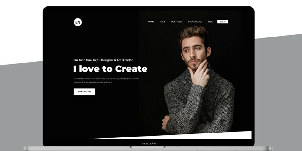 Portfolio Web Design PSD Template