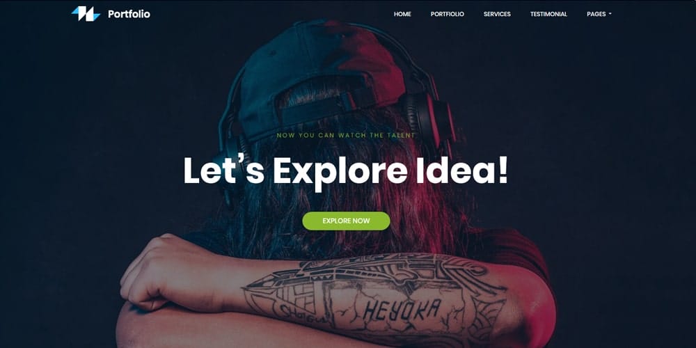 Free Portfolio Website Templates (PSD & HTML) 128 Portfolio