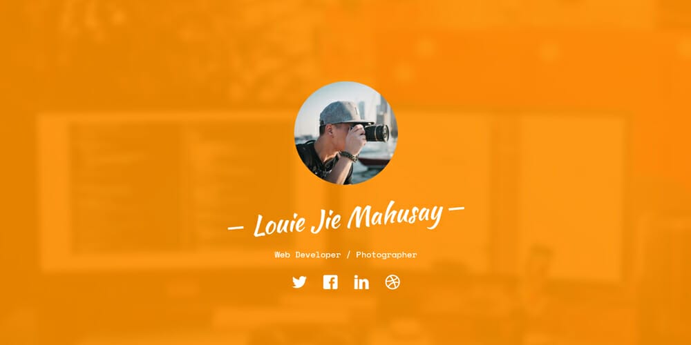 Free Portfolio Website Templates (PSD , HTML) 101 Profile