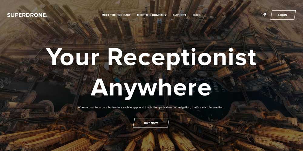 Free Corporate and Business Web Templates PSD 6 SuperDrone Web Template PSD