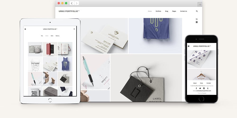 Free Portfolio Website Templates (PSD , HTML) 118 Urku HTML5 Portfolio Web Template