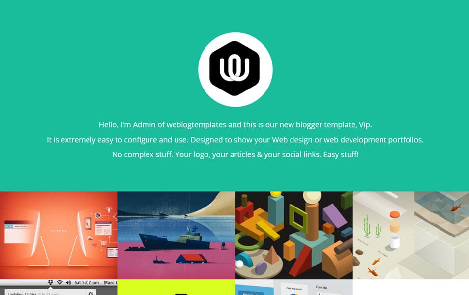 40+ Latest Free Grid Style Blogger Templates 2021 38 VIPfolio Responsive Portfolio Blogger Template