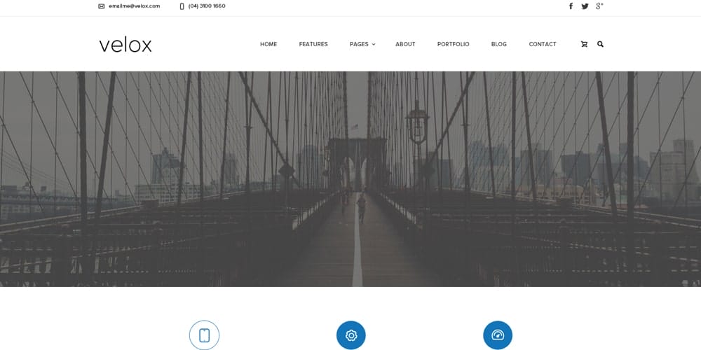 Free Portfolio Website Templates (PSD , HTML) 61 Velox