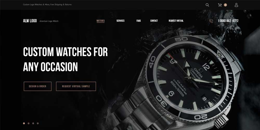 Watch Web Template PSD