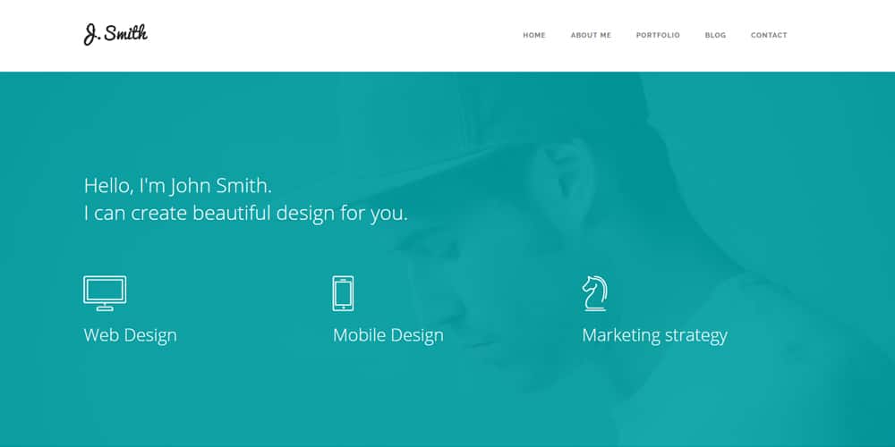 Free Portfolio Website Templates (PSD , HTML) 124 Web Designer Portfolio Web Template