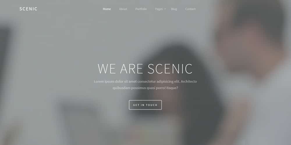 Free Portfolio Website Templates (PSD & HTML) 132 scenic