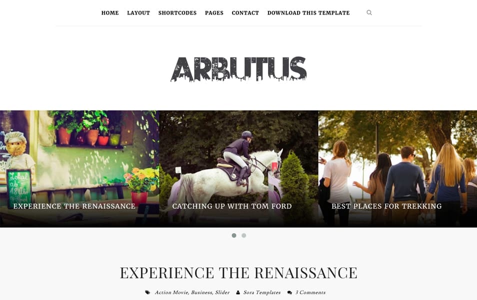 Arbutus Responsive Blogger Template