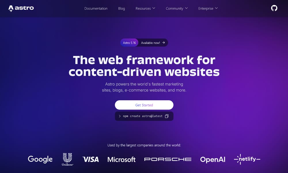 100+ JavaScript Frameworks for Web Developers 118 Astro