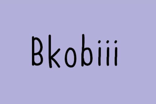 Bkobiii Font