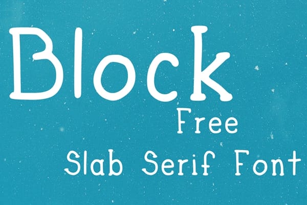 Block Handwritten Font