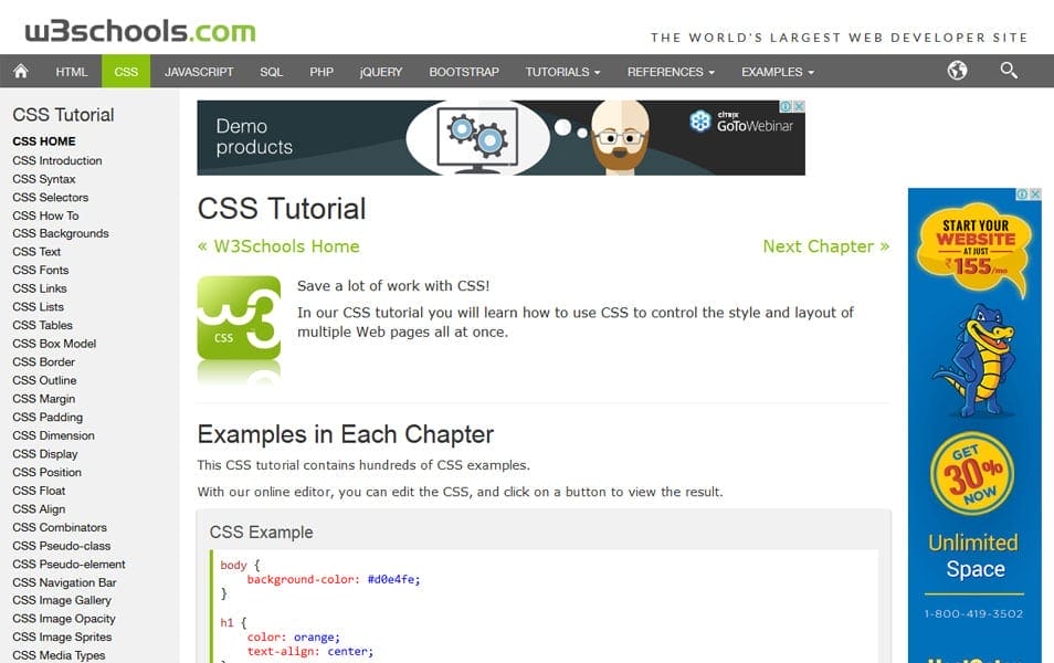 25+ Best Collection of CSS Tutorial Websites 2 CSS Tutorial