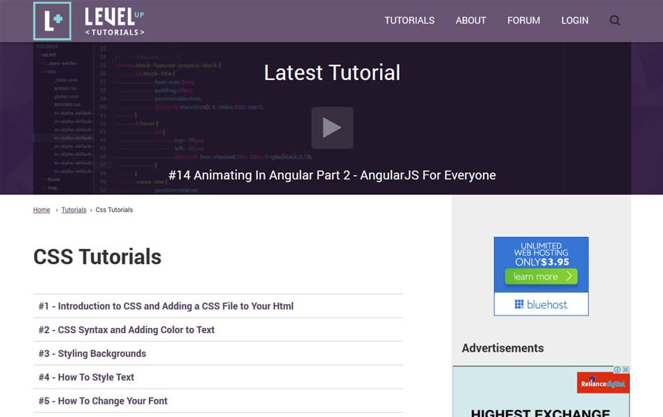 CSS Tutorials | Level Up Tutorials