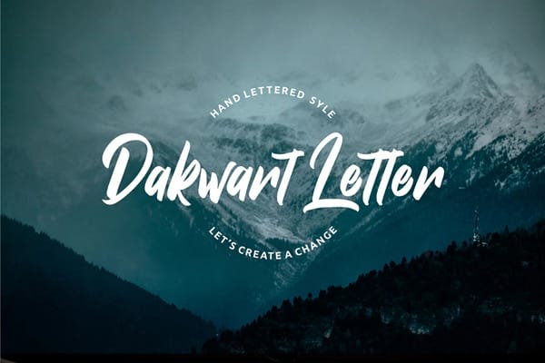 Dakwart Letter Display Font