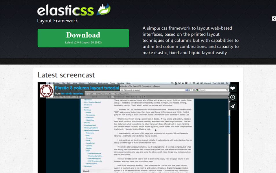 100+ Best CSS Frameworks for Responsive Design 135 Elastic CSS Framework