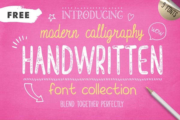 Handwritten Font Collection