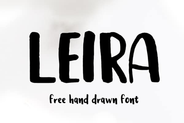 Leira handrawn Brush Font
