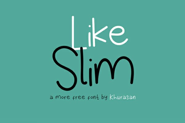 Like Slim Handwritten Font