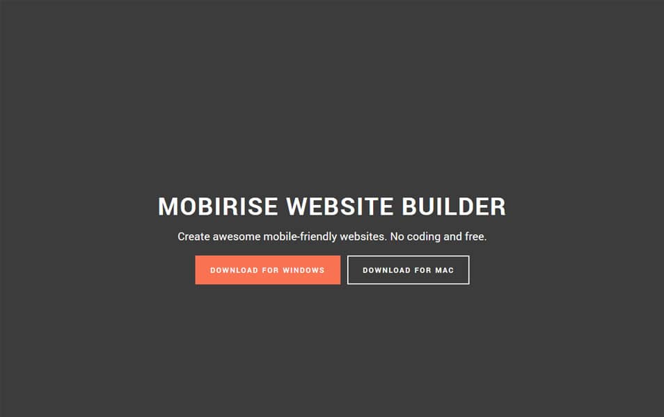 Mobirise Mobile Website Builder