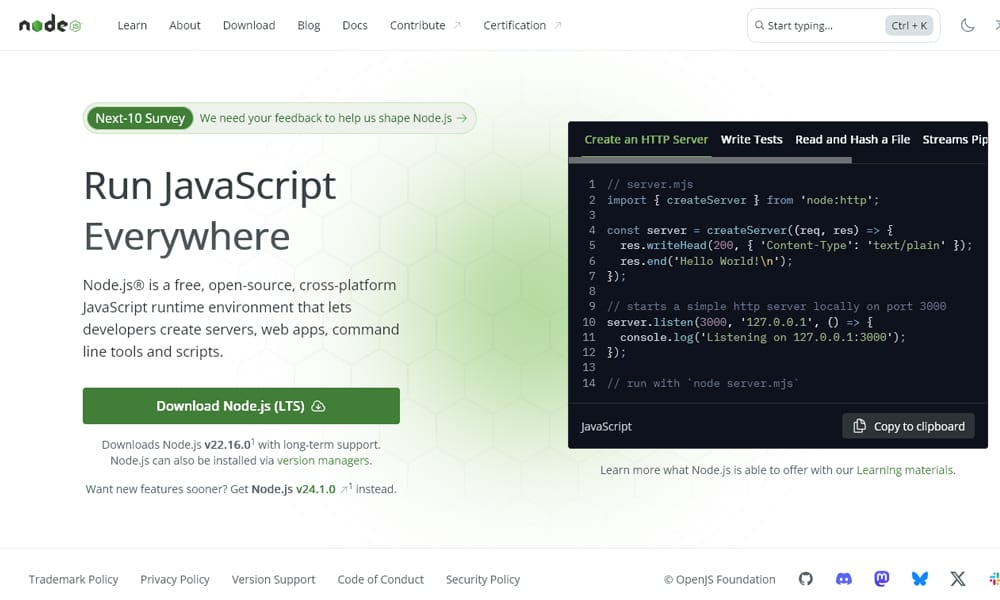 100+ JavaScript Frameworks for Web Developers 114 Node.js