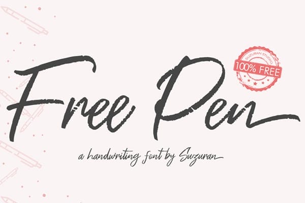 Pen Script Font