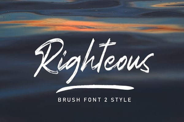 Righteous Brush Script Font