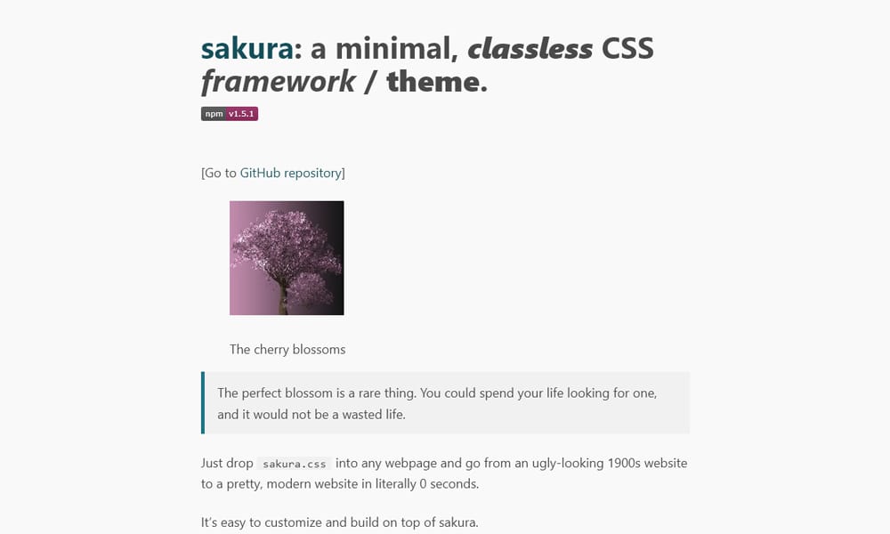 100+ Best CSS Frameworks for Responsive Design 102 Sakura