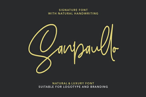 Sanpaullo Signature Font