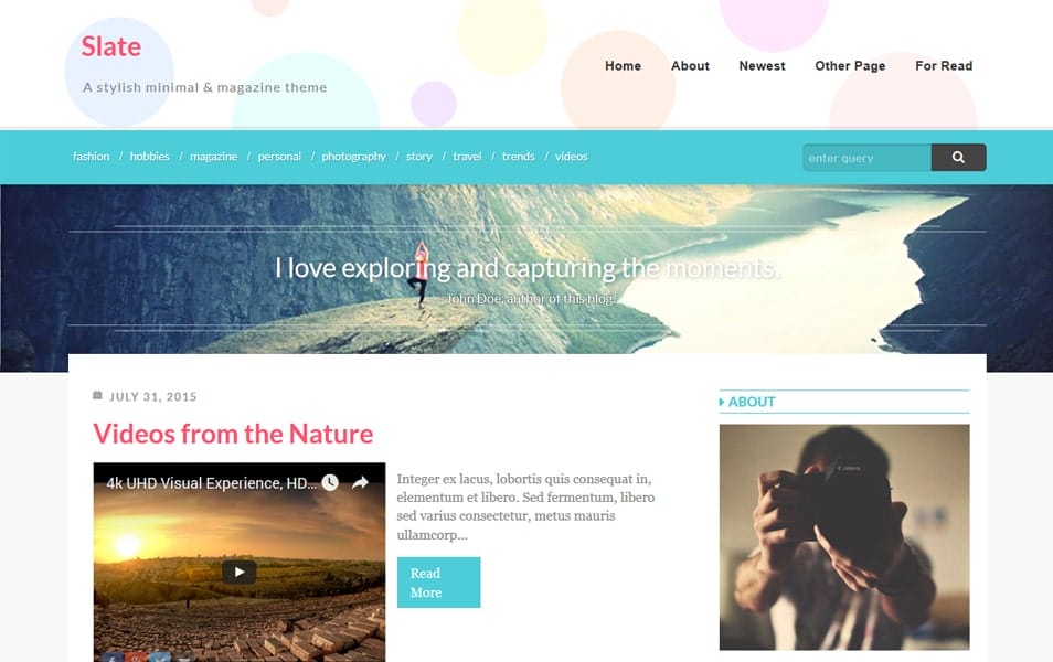 Slate Responsive Blogger Template