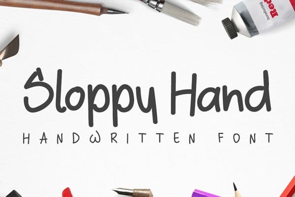 Sloppy Hand Font