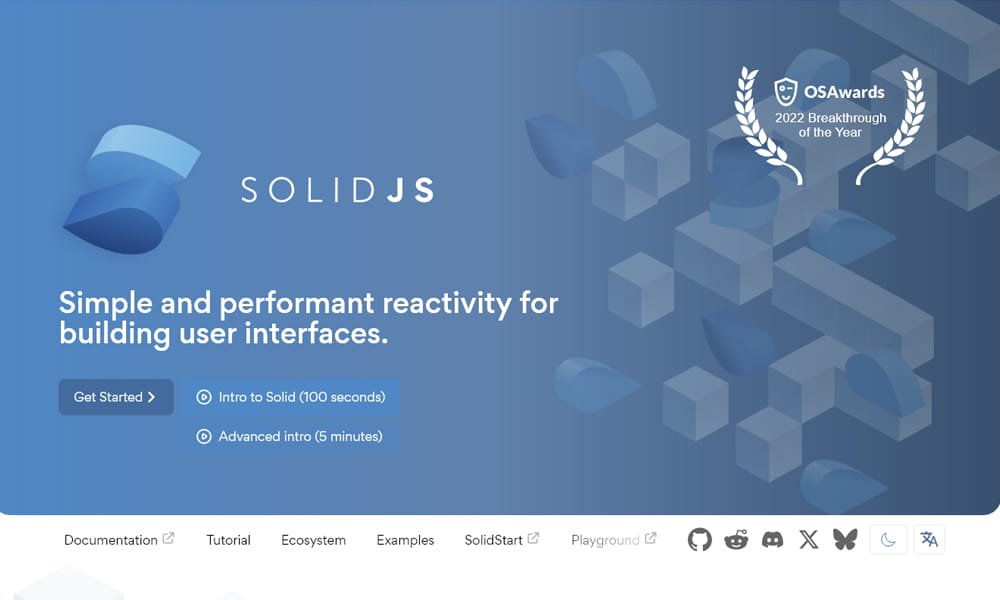 100+ JavaScript Frameworks for Web Developers 115 SolidJS