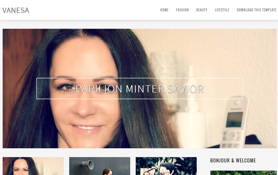 Vanesa Responsive Blogger Template